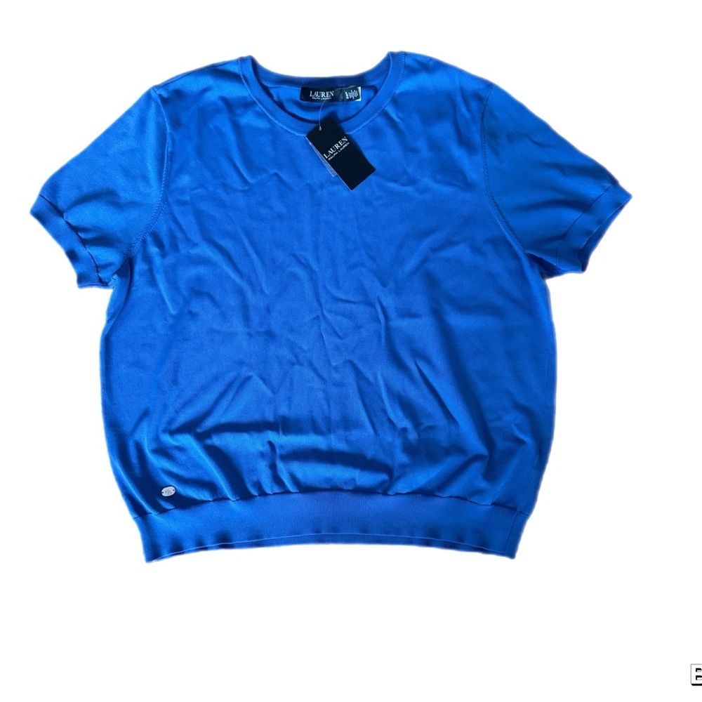 Lauren Ralph Lauren Vibrant Blue Crewneck Sweater